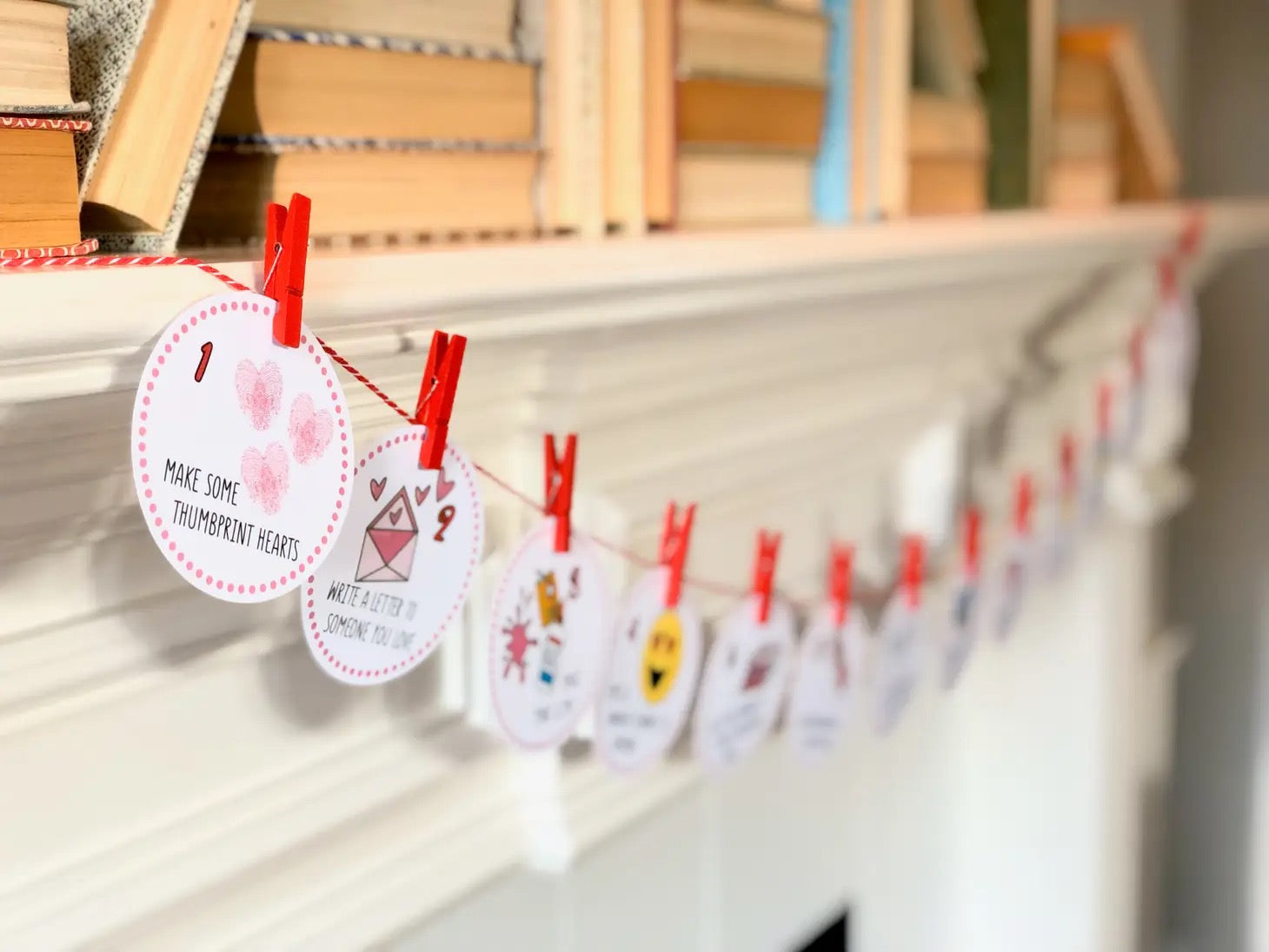 50% off ~ Count To Valentine's Day Calendar - Banner ~ Final Sale - Fun For Kids!
