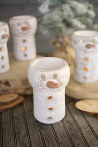 Clay Snowman Luminary