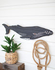 Wooden Whale Wall Art